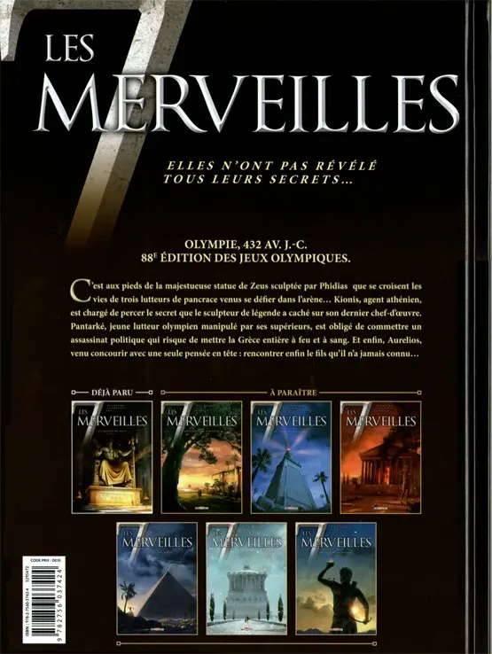 Verso de l'album Les 7 merveilles Tome 1 La statue de Zeus - 432 av. J.-C.