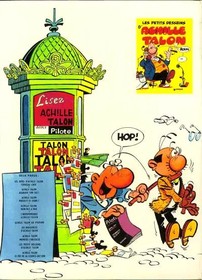 Verso de l'album Achille Talon Tome 10 Le roi de la science-diction