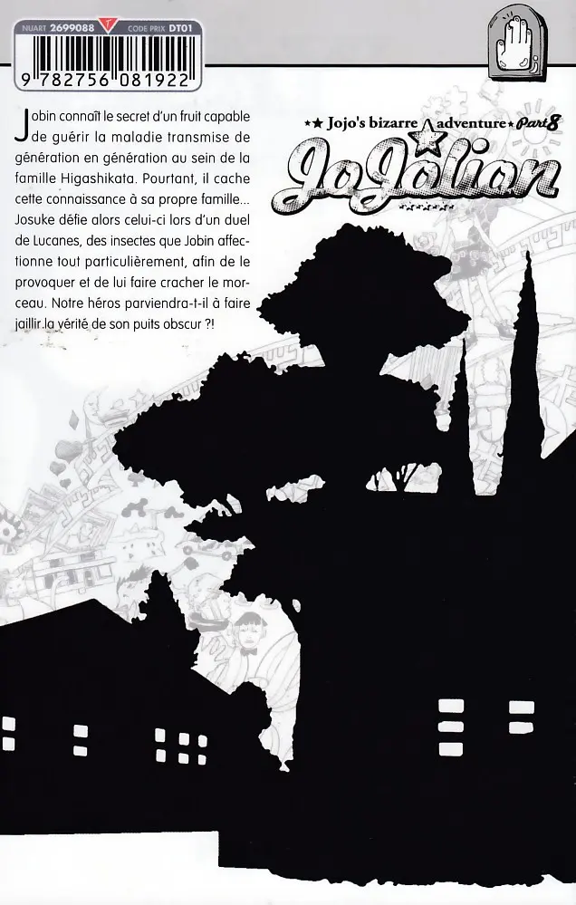 Verso de l'album Jojo's Bizarre Adventure - Jojolion Volume 9