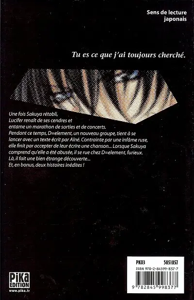 Verso de l'album Kaikan phrase 7