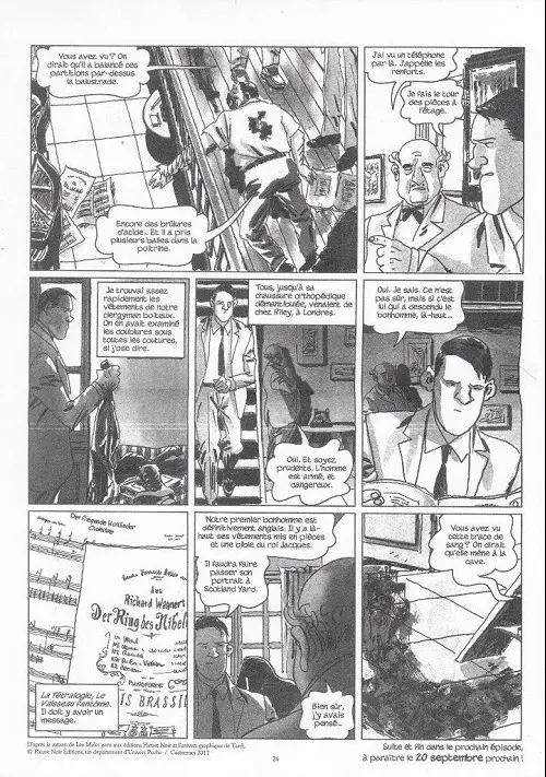 Verso de l'album Nestor Burma L'homme au sang bleu numéro 2