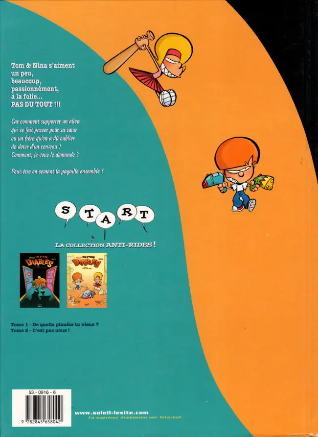 Verso de l'album Les P'tits diables Tome 1 De quelle planète tu viens ?