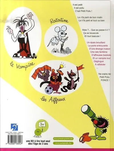 Verso de l'album Petit Poilu Tome 2 La maison brouillard