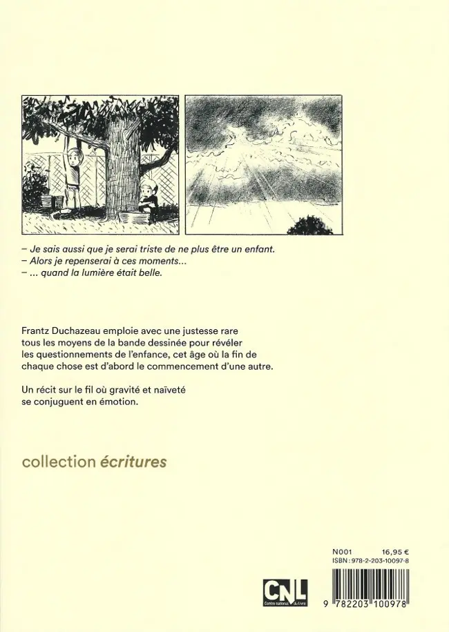 Verso de l'album Pierre de cristal