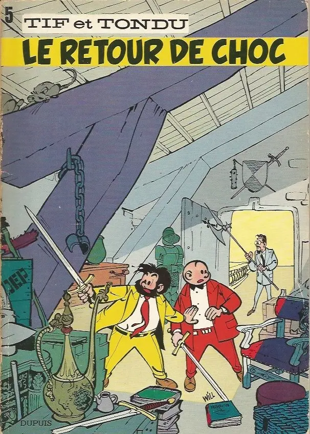 Couverture de l'album Tif et Tondu Tome 5 Le retour de Choc