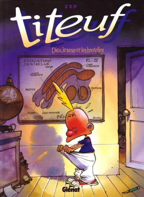 Couverture de l'album Titeuf Tome 1 Dieu, le sexe et les bretelles