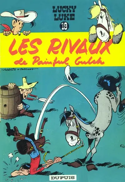 Couverture de l'album Lucky Luke Tome 19 Les rivaux de Painful Gulch
