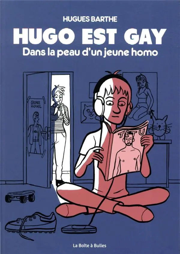 Couverture de l'album Dans la peau d'un jeune homo Hugo est gay