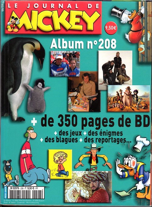 Couverture de l'album Le Journal de Mickey Album N° 208