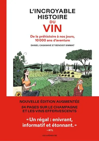 Couverture de l'album L'Incroyable Histoire du vin De la préhistoire à nos jours, 10 000 ans d'aventure