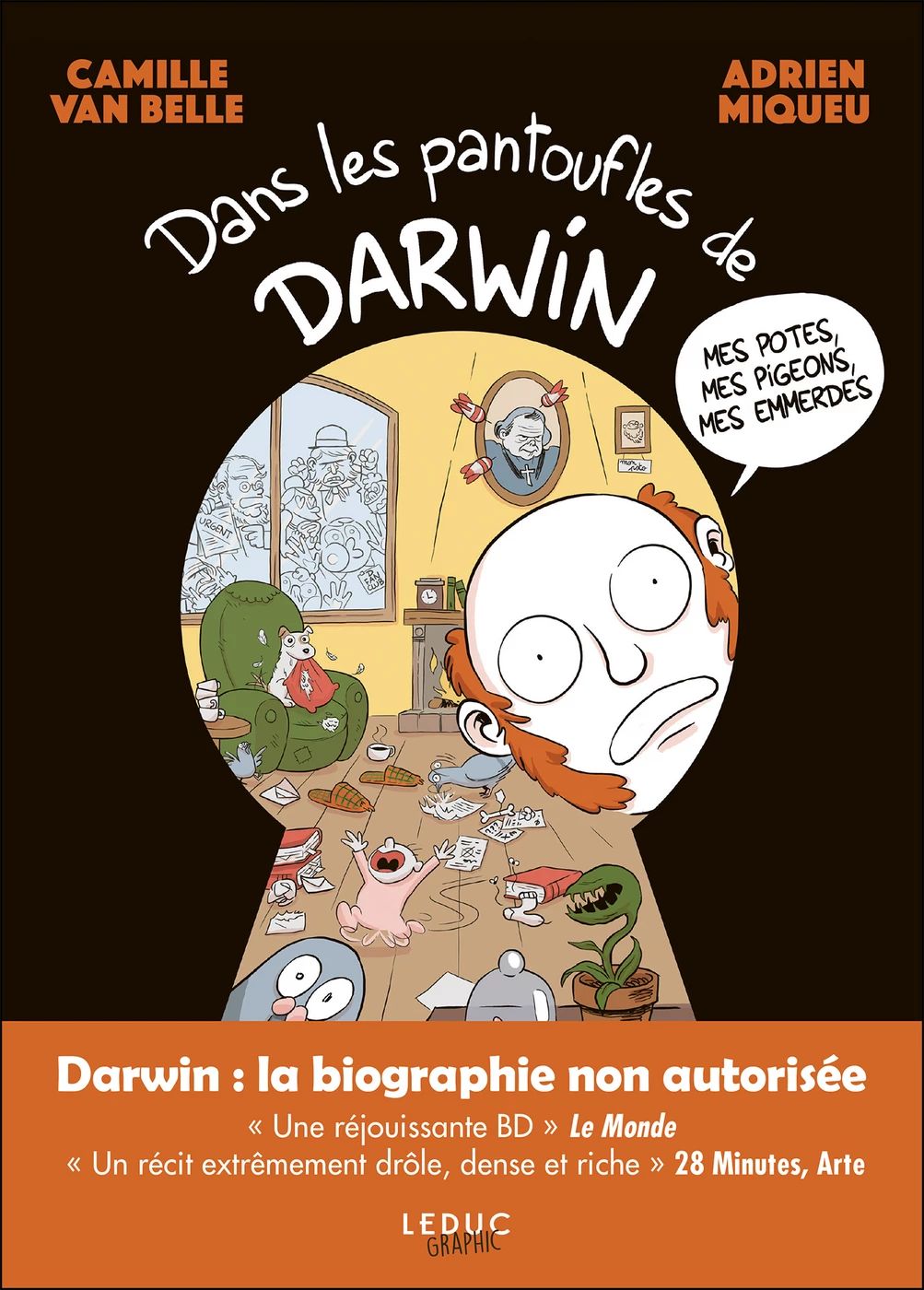 Couverture de l'album Dans les pantoufles de Darwin Mes potes, mes pigeons, mes emmerdes