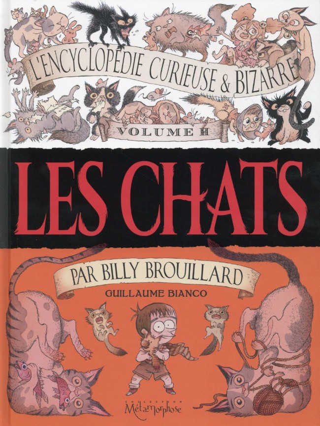 Couverture de l'album L'Encyclopédie curieuse et bizarre par Billy Brouillard Tome 2 Les chats
