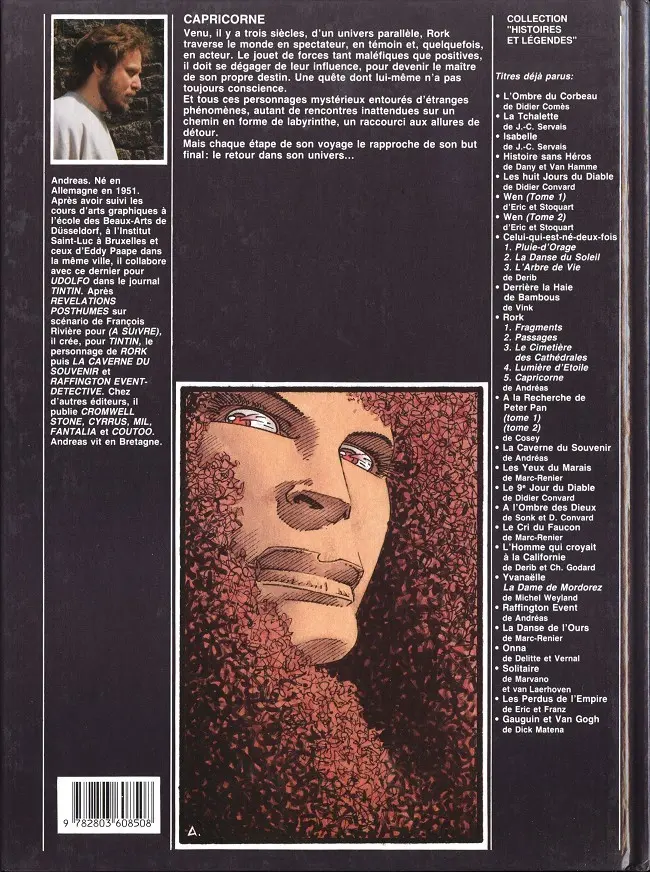 Verso de l'album Rork Tome 5 Capricorne