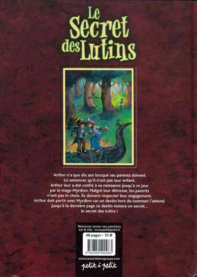 Verso de l'album Le Secret des Lutins