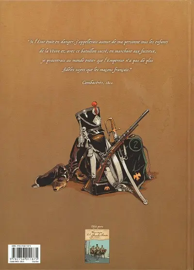 Verso de l'album Souvenirs de la Grande Armée Tome 2 1808 - Les Enfants de la veuve