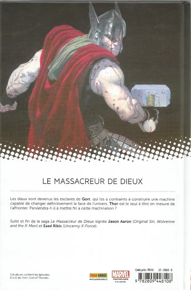 Verso de l'album Thor : Dieu du Tonnerre Tome 2 Le Massacreur de Dieux (II)