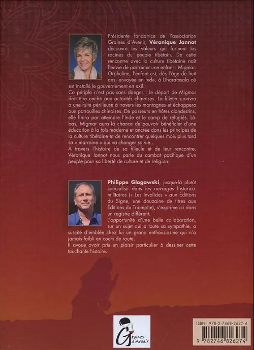 Verso de l'album Tibet L'Espoir dans l'exil