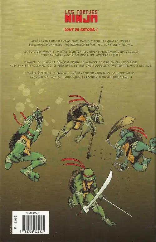 Verso de l'album Les Tortues Ninja Tome 2 Ennemis un jour...