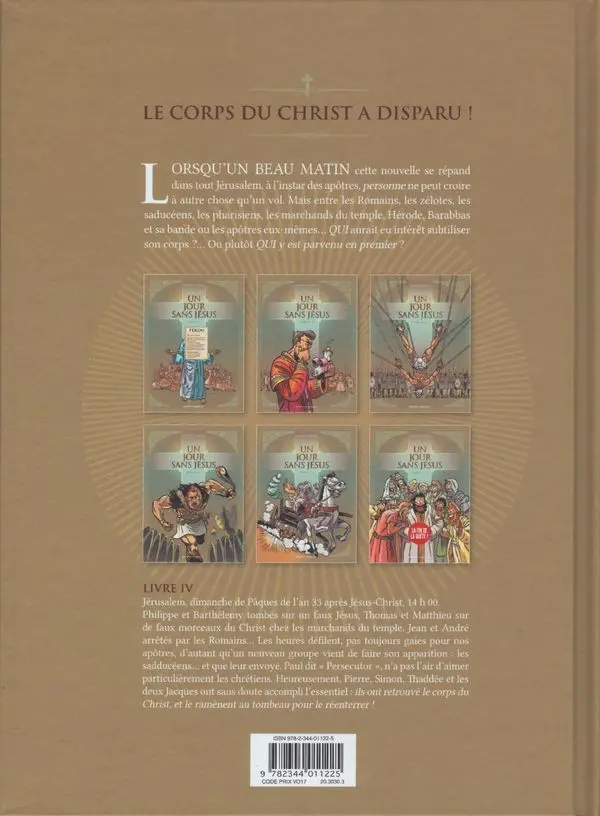 Verso de l'album Un jour sans Jésus Livre IV/VI