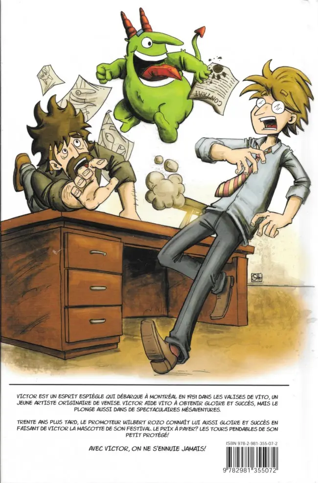 Verso de l'album Victor Une BD Juste pour rire