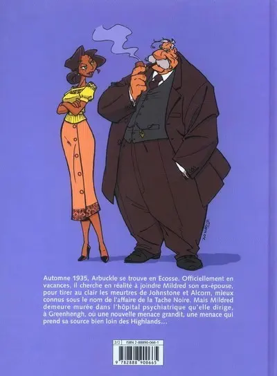 Verso de l'album Vieille Bruyère et Bas de Soie Tome 2 Murder party