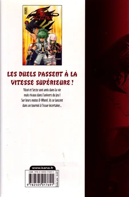 Verso de l'album Yu-Gi-Oh ! 5 D's 4