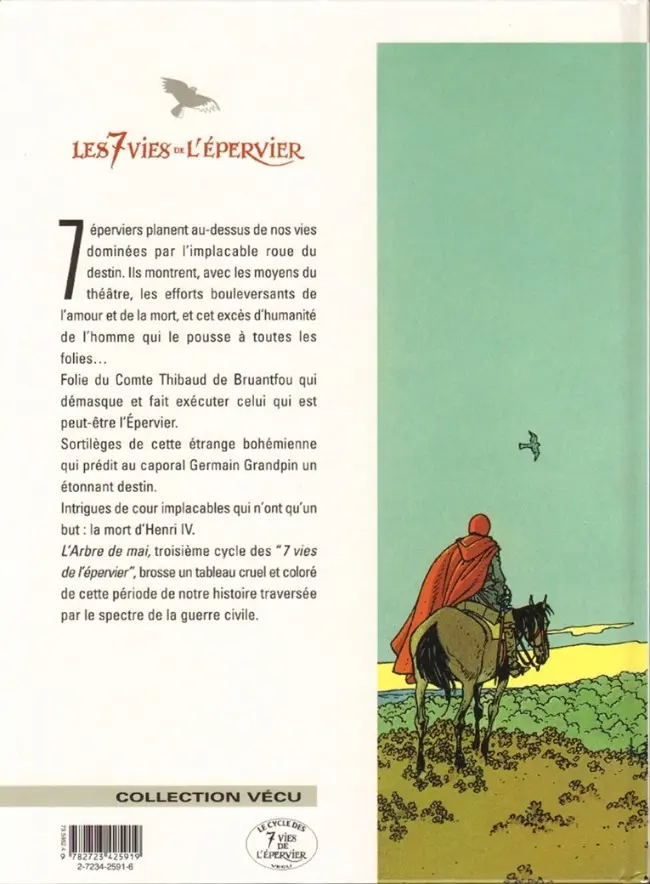 Verso de l'album Les 7 Vies de l'Épervier Tome 3 L'arbre de mai