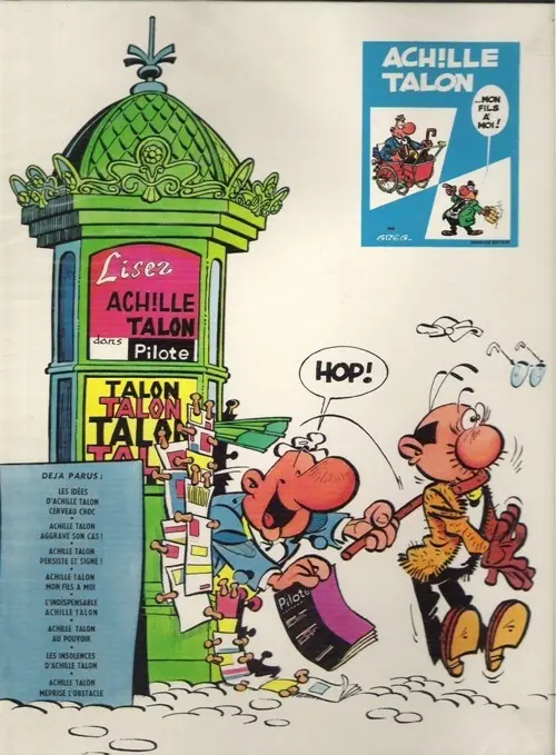 Verso de l'album Achille Talon Tome 1 Les idées d'Achille Talon cerveau-choc !