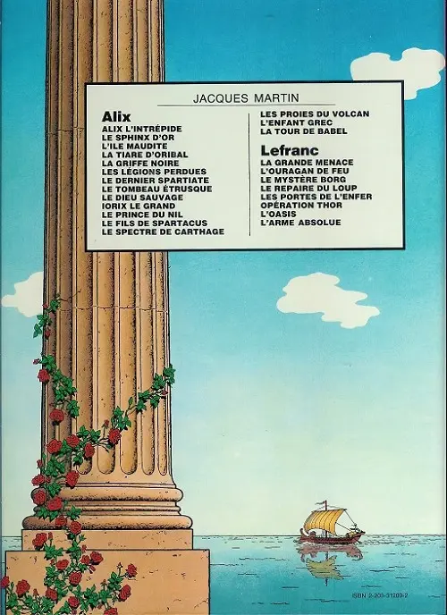 Verso de l'album Alix Tome 10 Iorix le grand