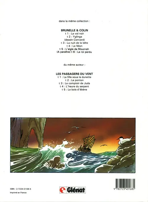 Verso de l'album Brunelle et Colin Tome 2 Yglinga