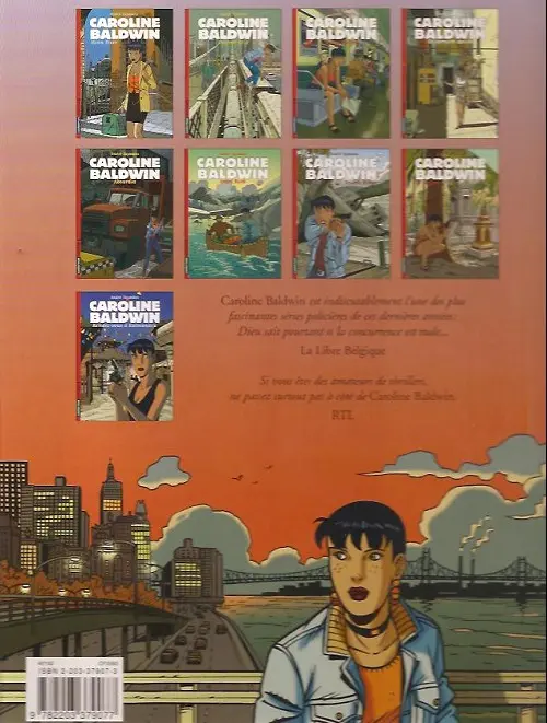 Verso de l'album Caroline Baldwin Tome 7 Raison d'état