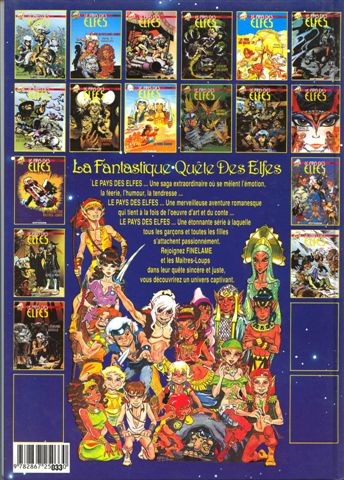 Verso de l'album ElfQuest - La Fantastique quête des elfes Tome 6 Départ vers l'inconnu