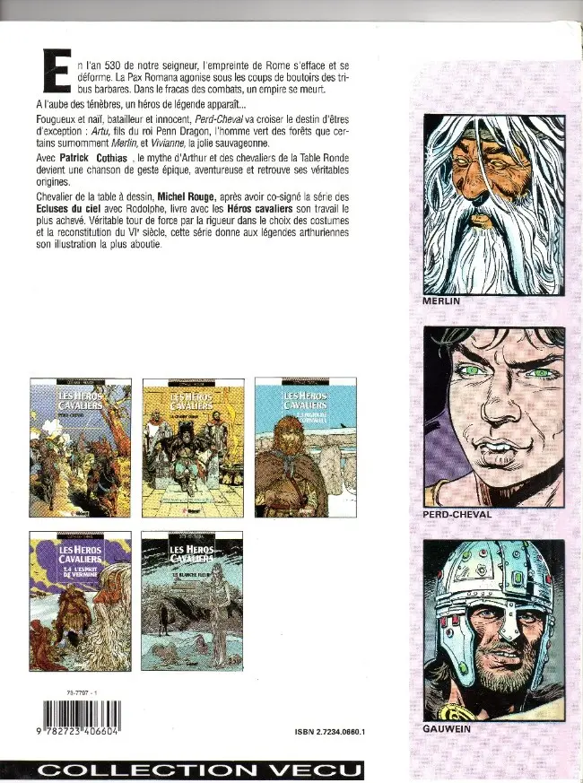 Verso de l'album Les Héros cavaliers Tome 1 Perd-Cheval