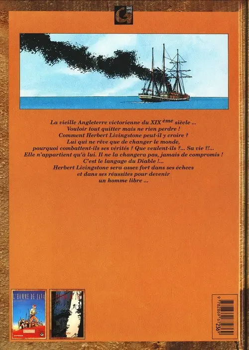 Verso de l'album L'Homme de Java Tome 1 Rebelle