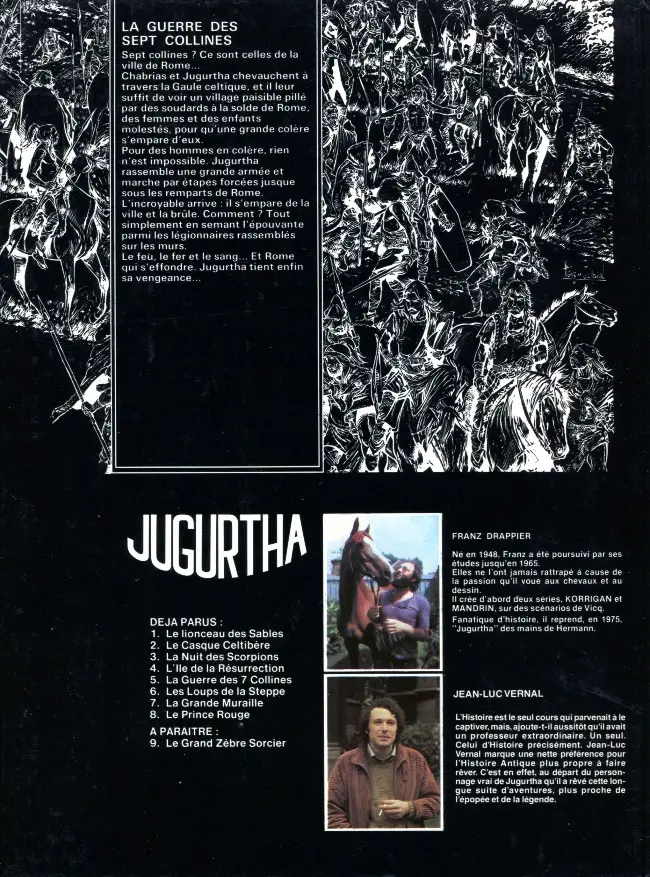 Verso de l'album Jugurtha Tome 5 La guerre des 7 collines