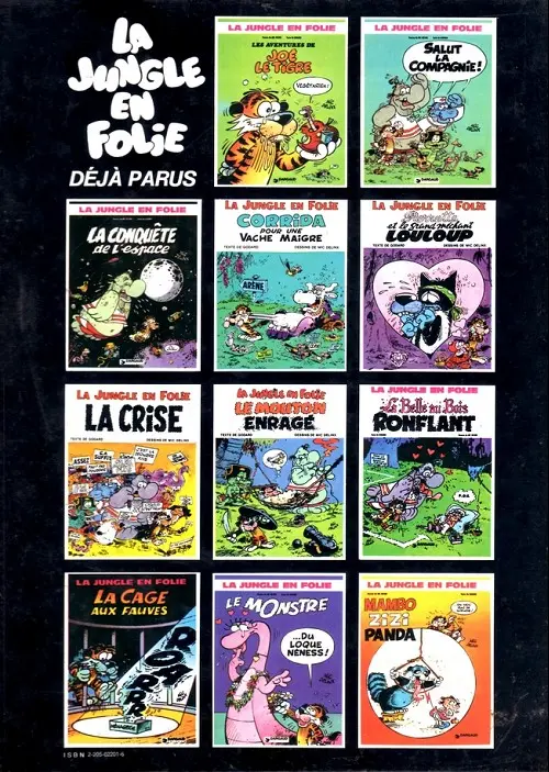 Verso de l'album La Jungle en folie Tome 2 Salut la compagnie !