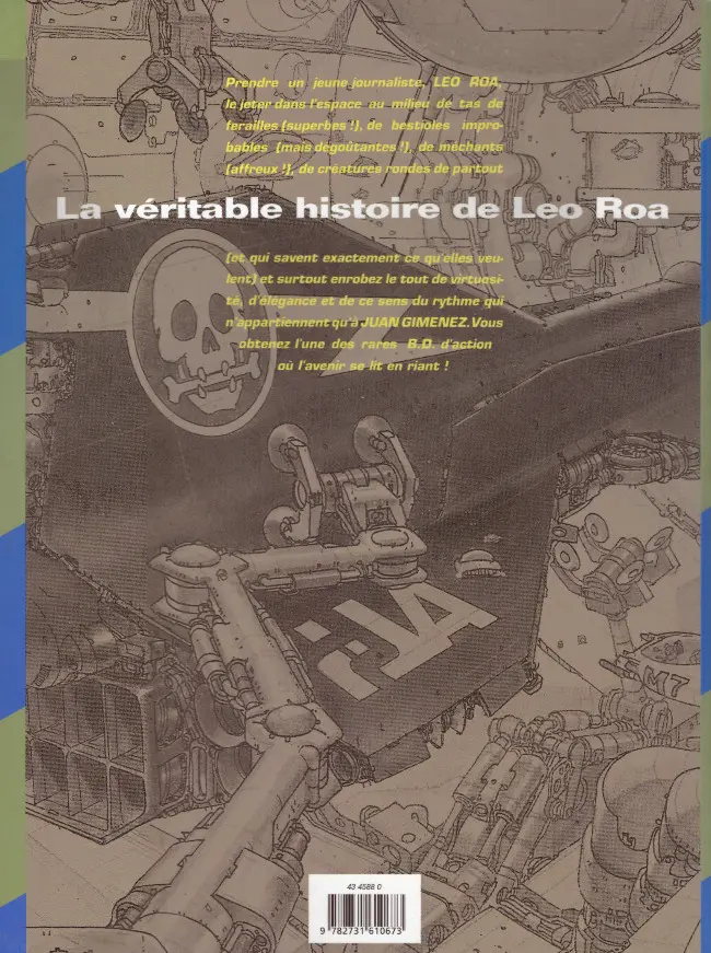Verso de l'album Léo Roa Tome 1 La véritable histoire de Léo Roa
