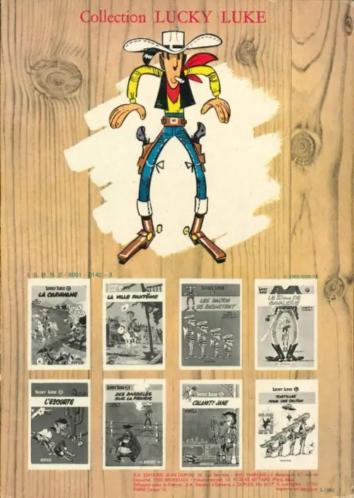 Verso de l'album Lucky Luke Tome 3 Arizona