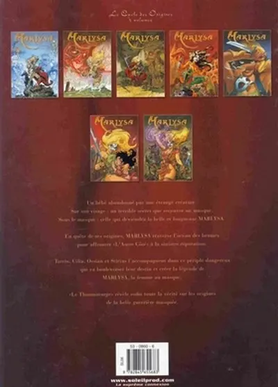 Verso de l'album Marlysa Tome 5 Le thaumaturge