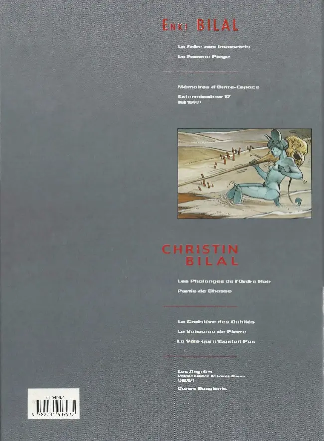 Verso de l'album Mémoires d'outre-espace Mémoires d'outres-espace