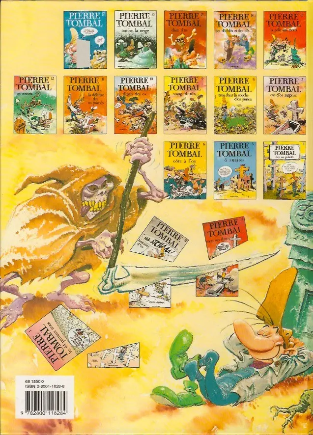 Verso de l'album Pierre Tombal Tome 8 Trou dans la couche d'os jaunes