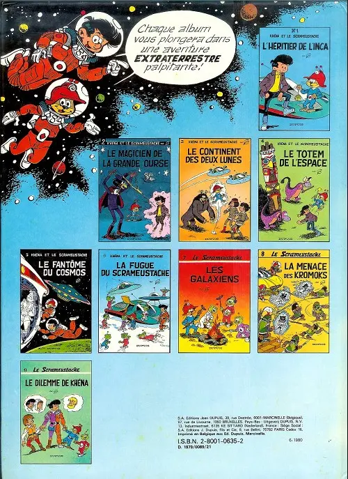 Verso de l'album Le Scrameustache Tome 7 Les galaxiens