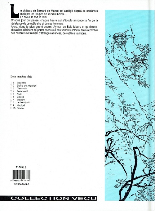 Verso de l'album Les Tours de Bois-Maury Tome 9 Khaled