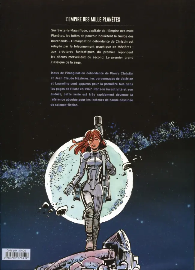 Verso de l'album Valérian Tome 2 L'empire des mille planètes
