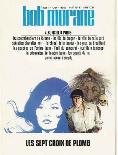 Verso de l'album Bob Morane Tome 22 Les sept croix de plomb