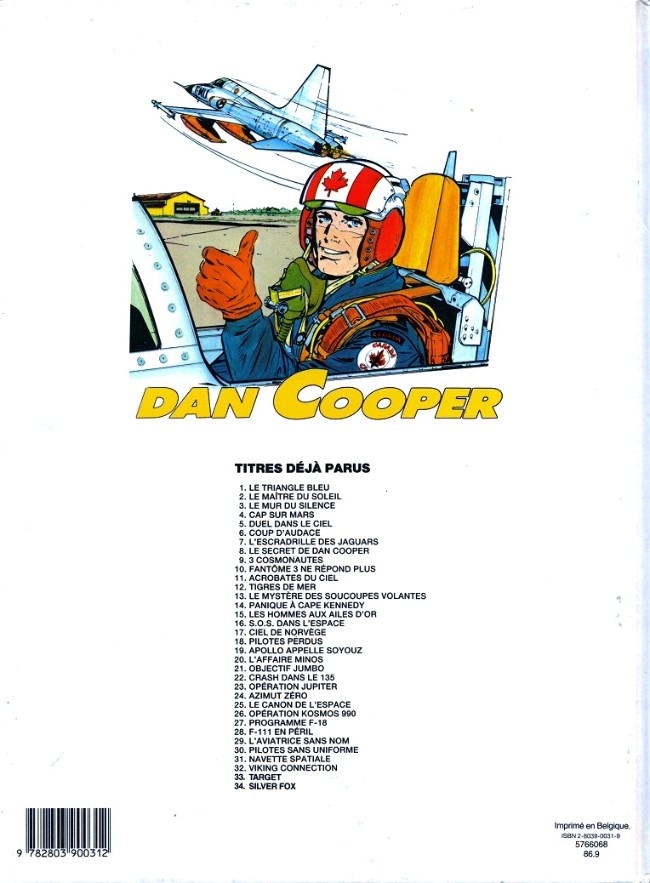 Verso de l'album Les aventures de Dan Cooper Tome 35 Dragon Lady