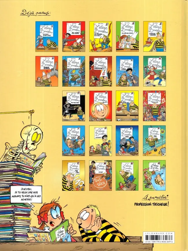 Verso de l'album L'Élève Ducobu Tome 22 Système D