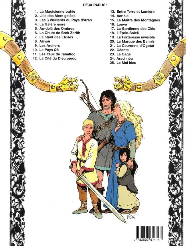 Verso de l'album Thorgal Tome 25 Le Mal bleu