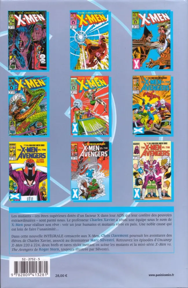 Verso de l'album X-Men L'intégrale Tome 18 1987 (II)