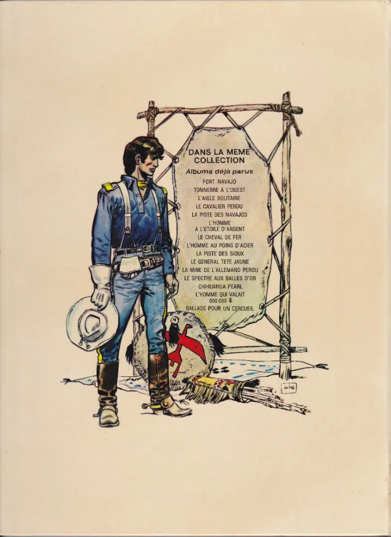 Verso de l'album Blueberry Tome 14 L'homme qui valait 500 000 $